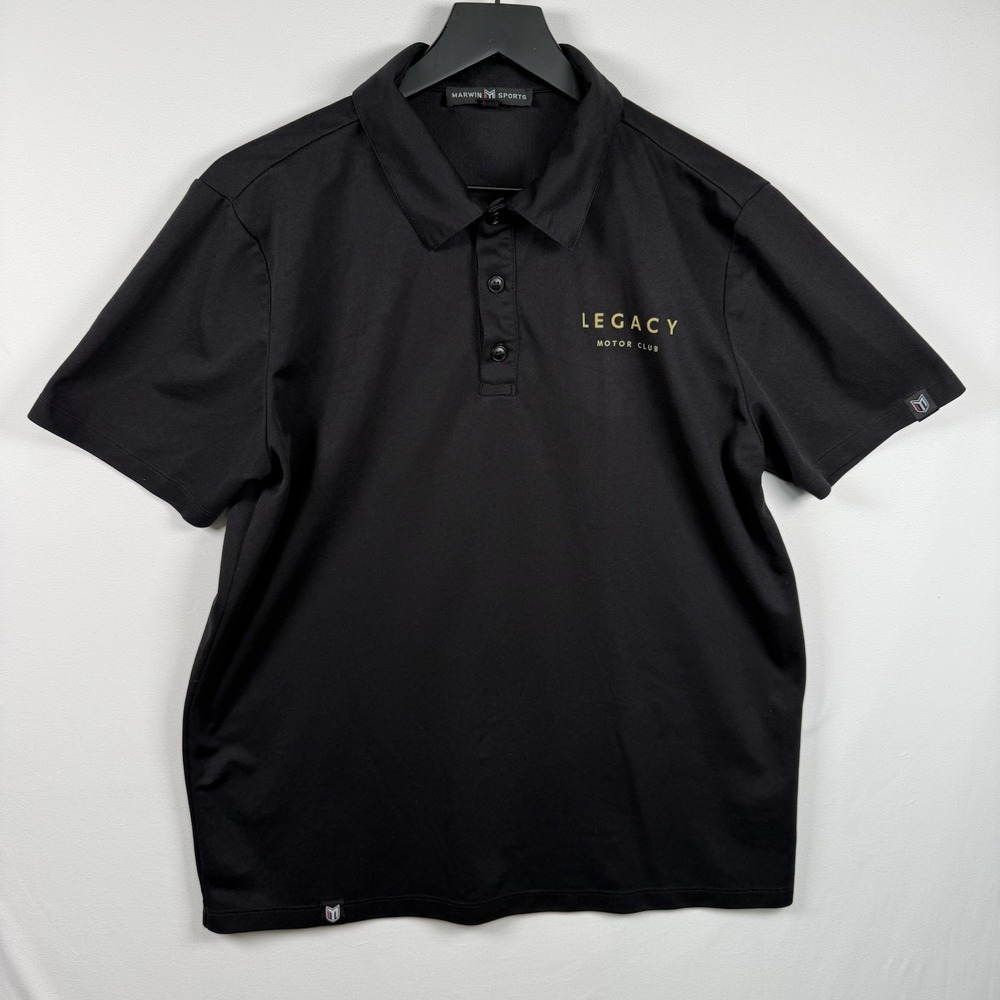 Legacy Motor Club Marwin Sports NASCAR Racing Team Issued Men's Medium Polo